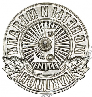 Фото товара Нагрудный знак «Монеты и Медали. 50 аукцион» в интернет-магазине нумизматики МастерВижн