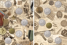 Набор памятных монет 2016 г. ММД с плакетой «Мир Европе»