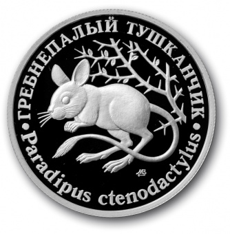 Монетовидный жетон «Гребнепалый тушканчик» 2022