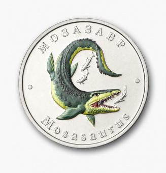 Фото товара Буклет с жетоном «Мозазавр» 27 мм (цветная тампопечать, блистер) в интернет-магазине нумизматики МастерВижн